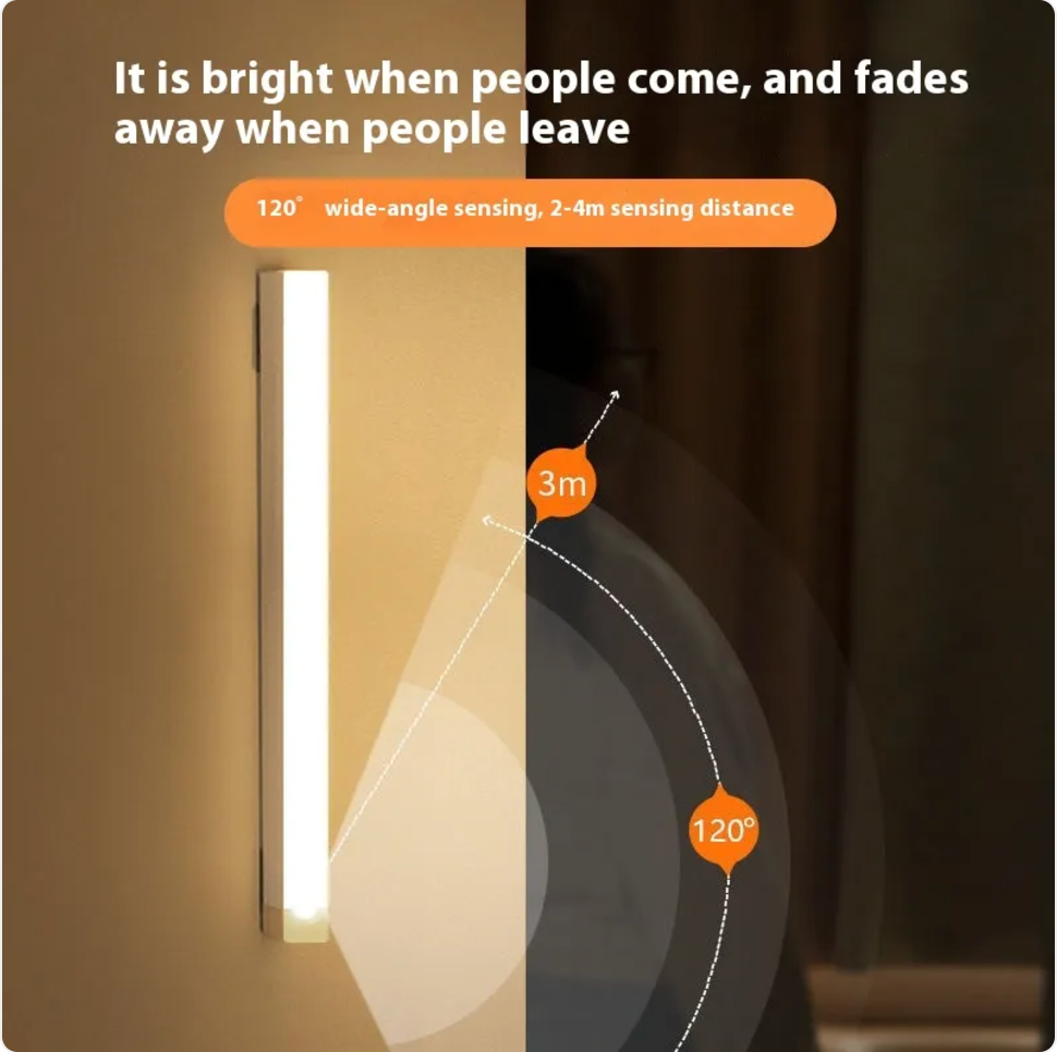 Luz Nocturna LED Recargable con sensor de movimiento