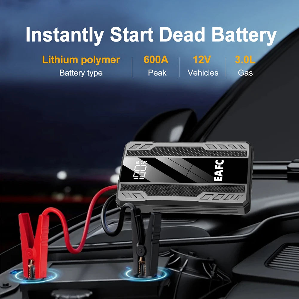 Arrancador de Batería Portátil para Coche 12V