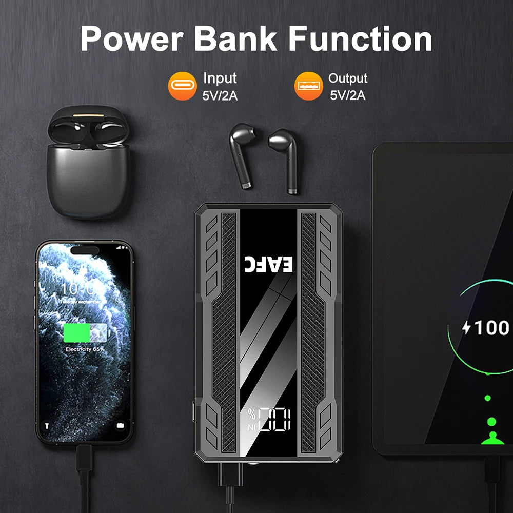 Arrancador de Batería Portátil para Coche 12V