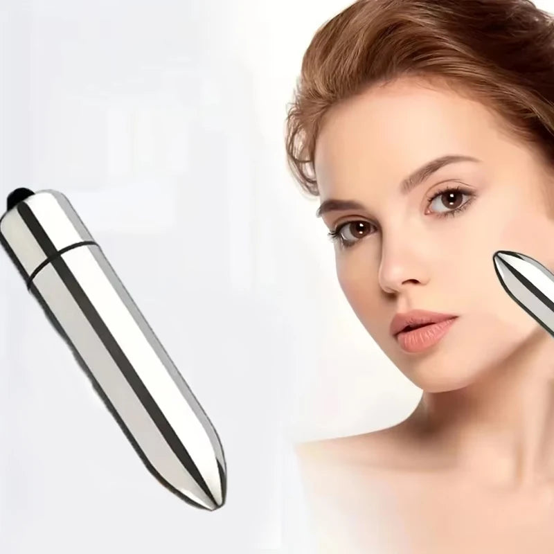 **Mini Masajeador Facial Vibratorio – Masajeador para Rostro y Contorno de Ojos**