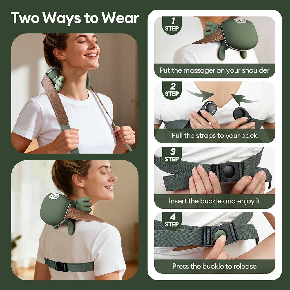 Masajeador Cervical y de Hombros 4D