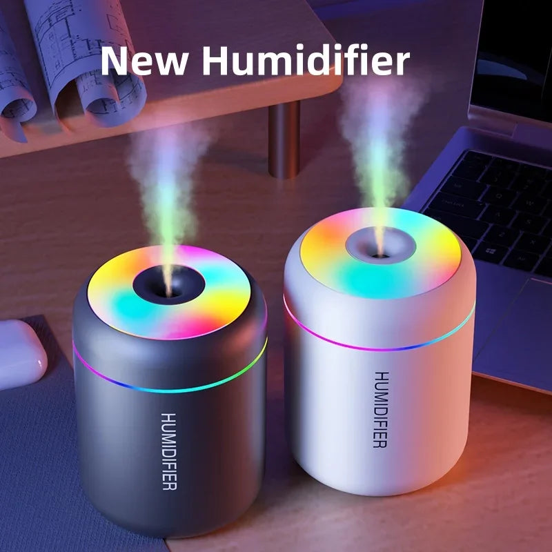 Mini Humidificador USB 180 ml con Luz Ambiental