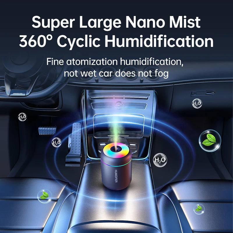 Mini Humidificador USB 180 ml con Luz Ambiental