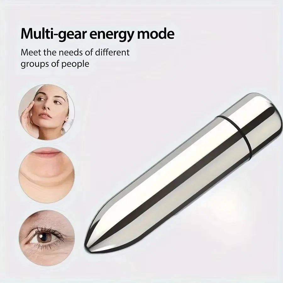 **Mini Masajeador Facial Vibratorio – Masajeador para Rostro y Contorno de Ojos**