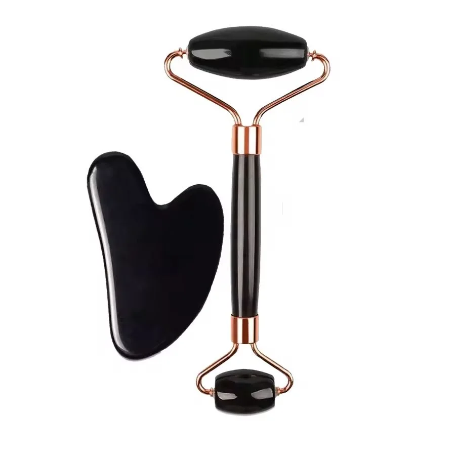 Set de masaje facial 3 en 1-Rodillo,Gua Sha y Ice Roller