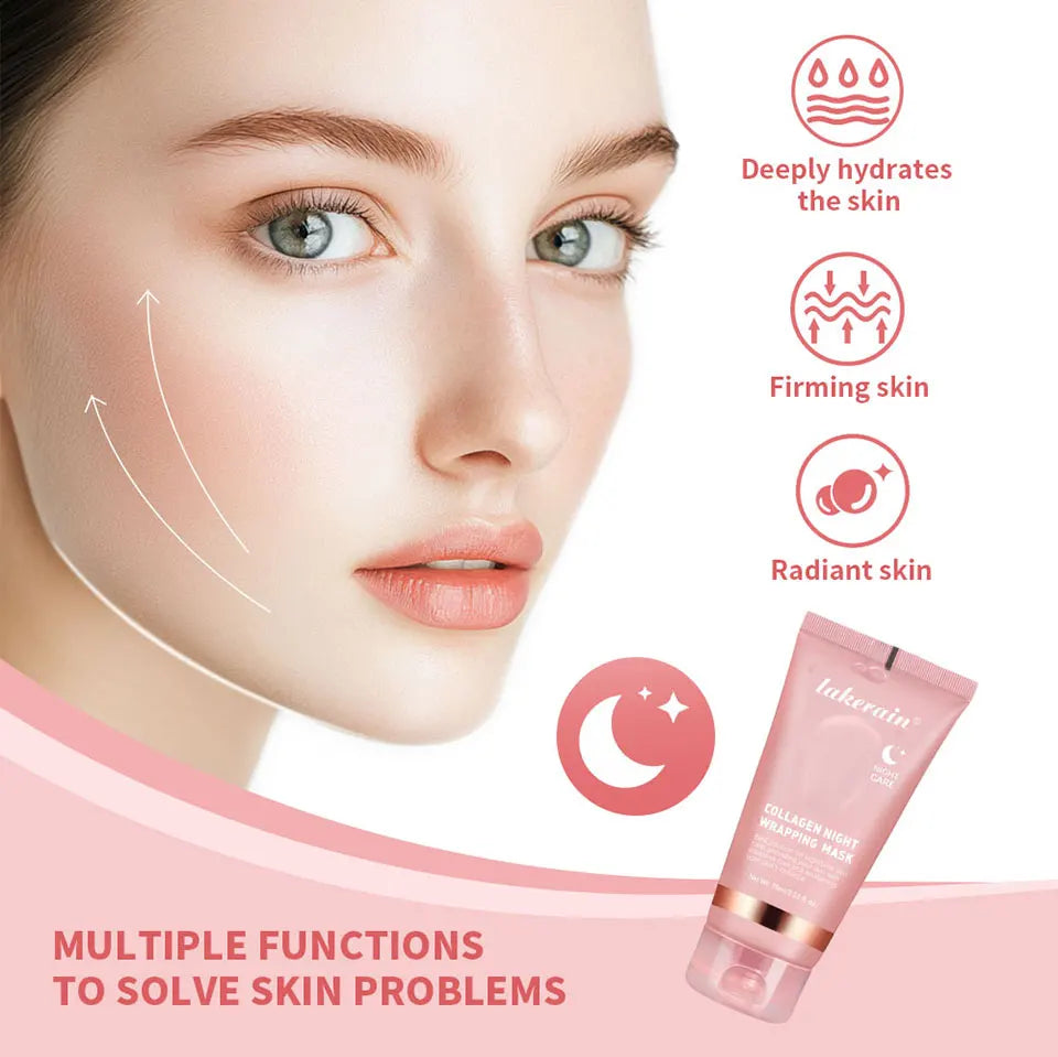 Mascarilla Facial Coreana de Colágeno – Tratamiento Nocturno Reafirmante e Hidratante