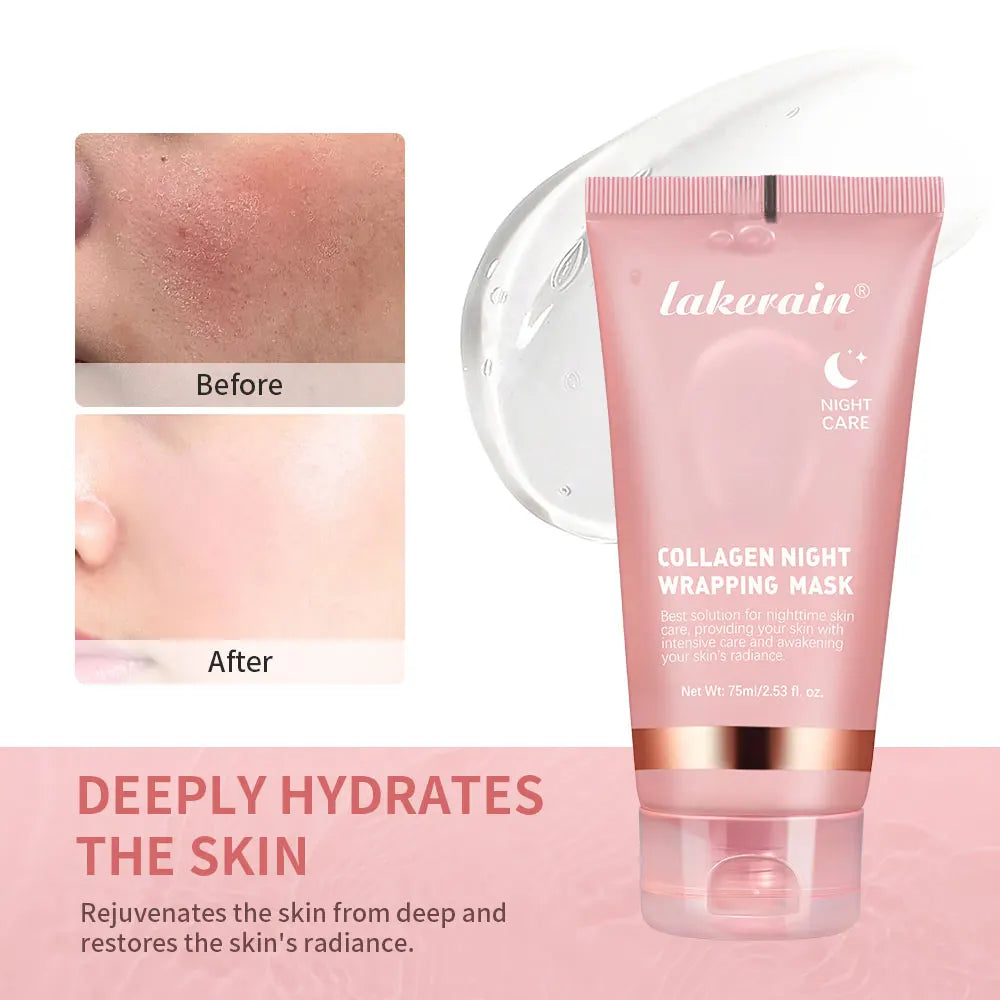 Mascarilla Facial Coreana de Colágeno – Tratamiento Nocturno Reafirmante e Hidratante