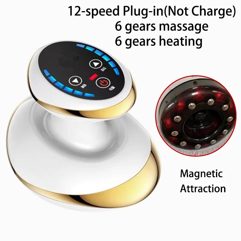 Masajeador Corporal  Eléctrico con calor  y Ventosas