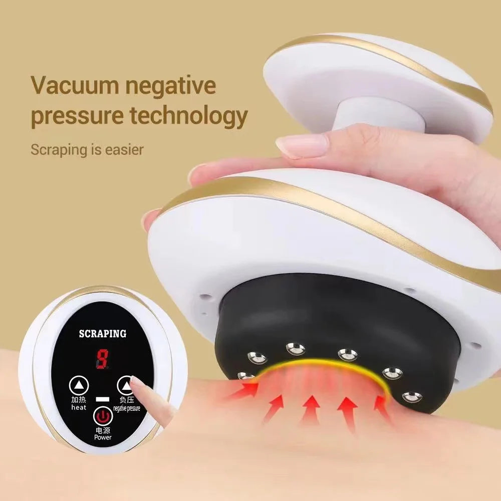 Masajeador Corporal  Eléctrico con calor  y Ventosas