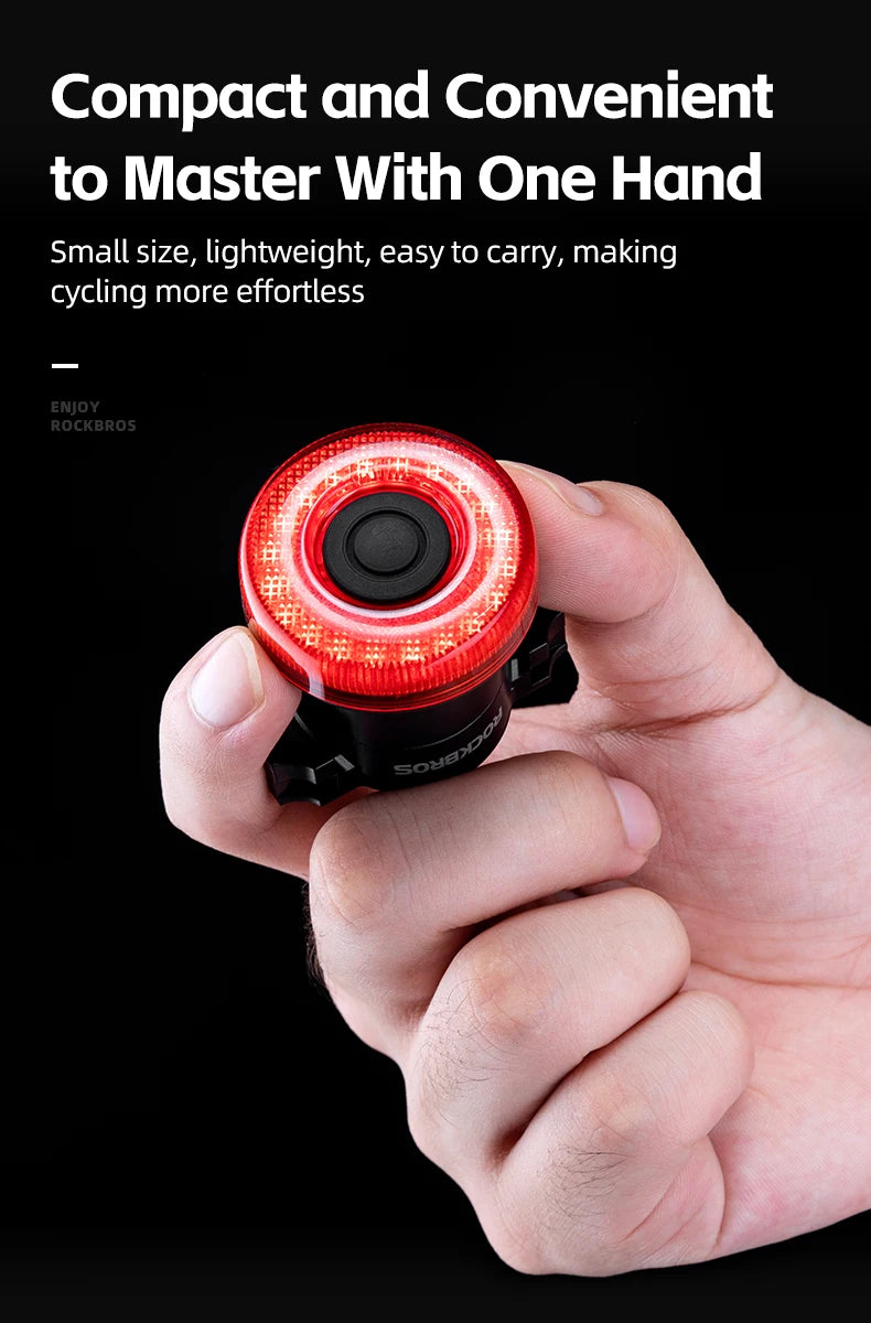 Luz trasera inteligente para bicicleta