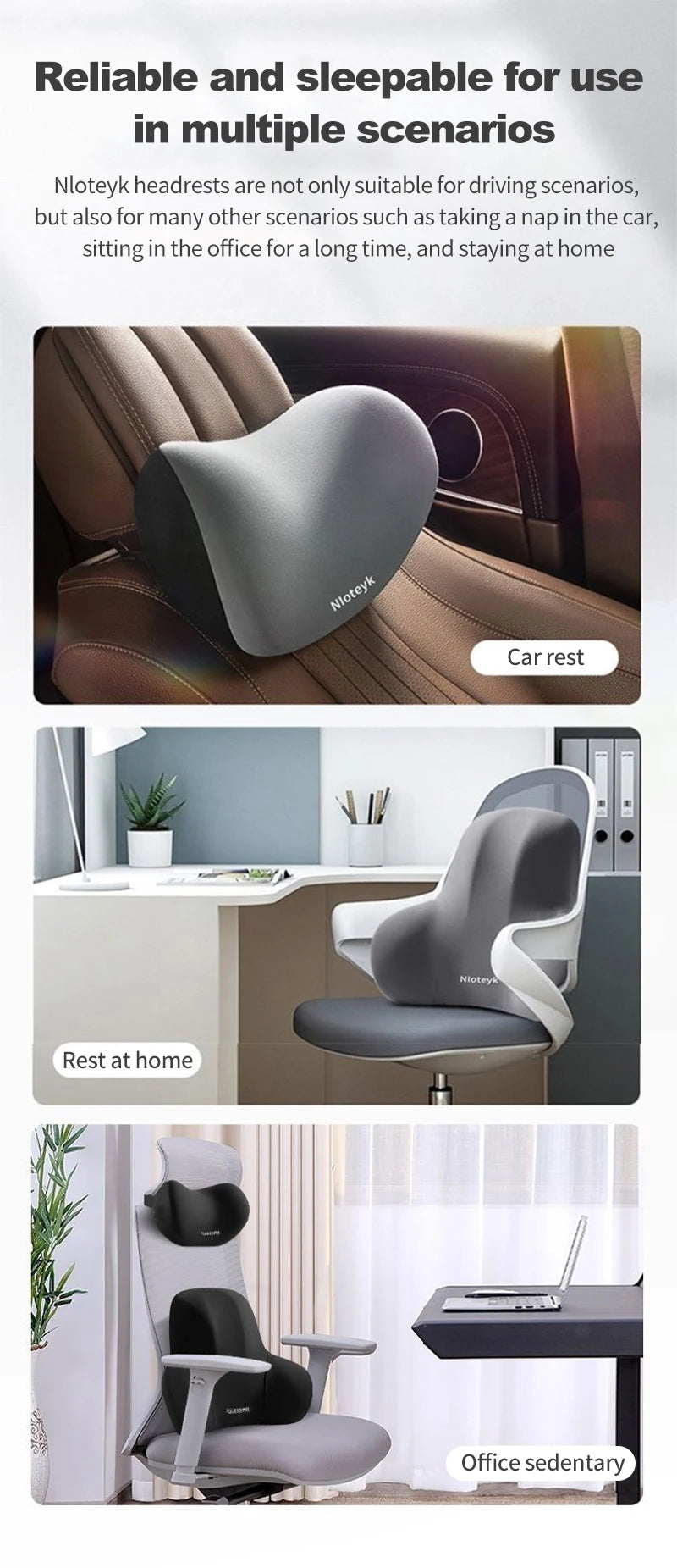 Set Cervical y lumbar de espuma Viscoelástica para coche