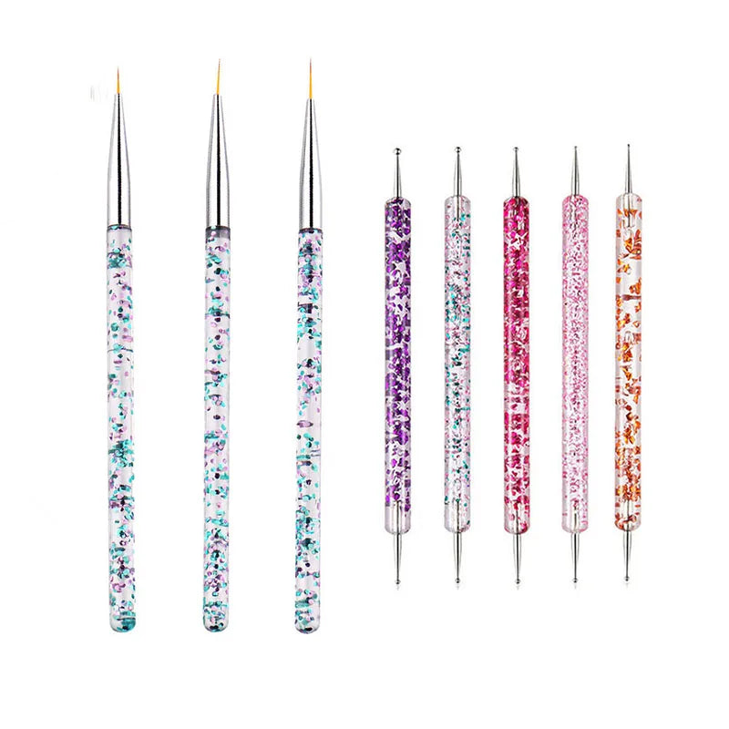 Set de Pinceles de Precisión para Nail Art