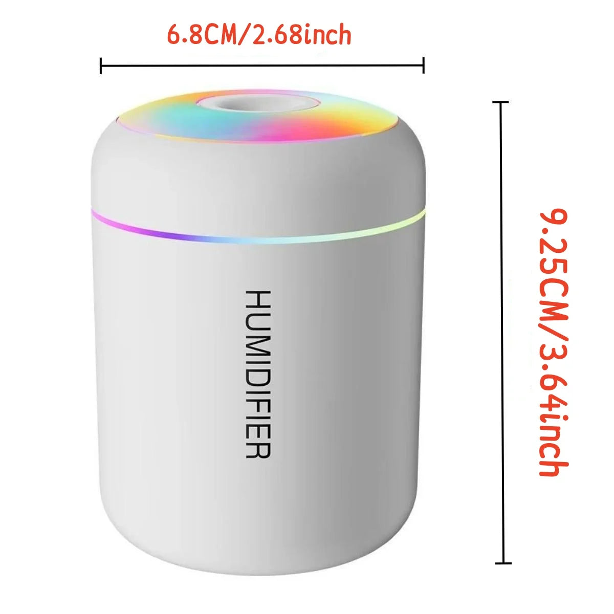 Mini Humidificador USB 180 ml con Luz Ambiental