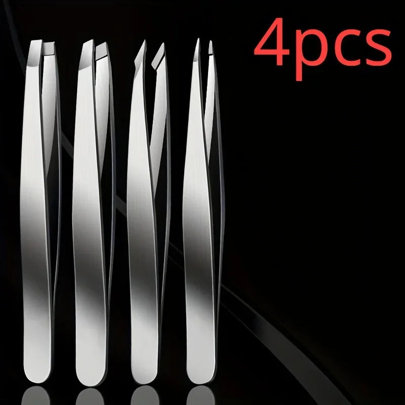 Set de Pinzas de Precisión Rose Gold – 4 Piezas