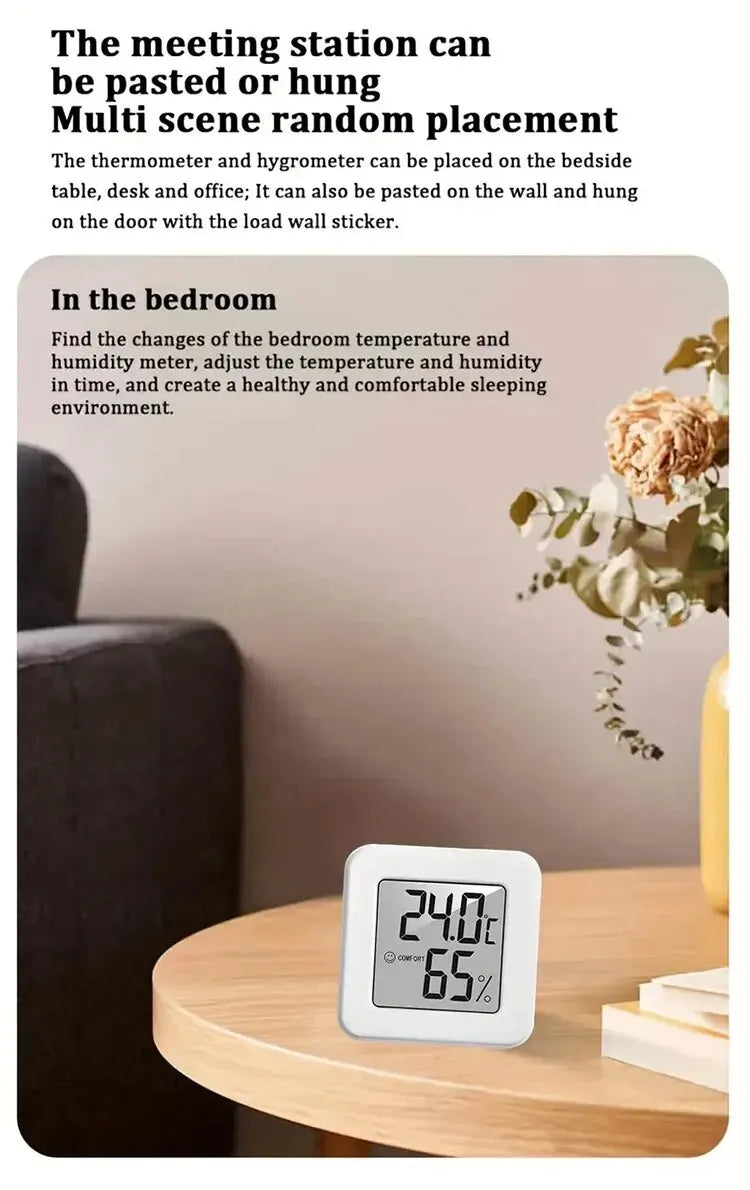 Mini termómetro higrómetro digital para temperatura y humedad