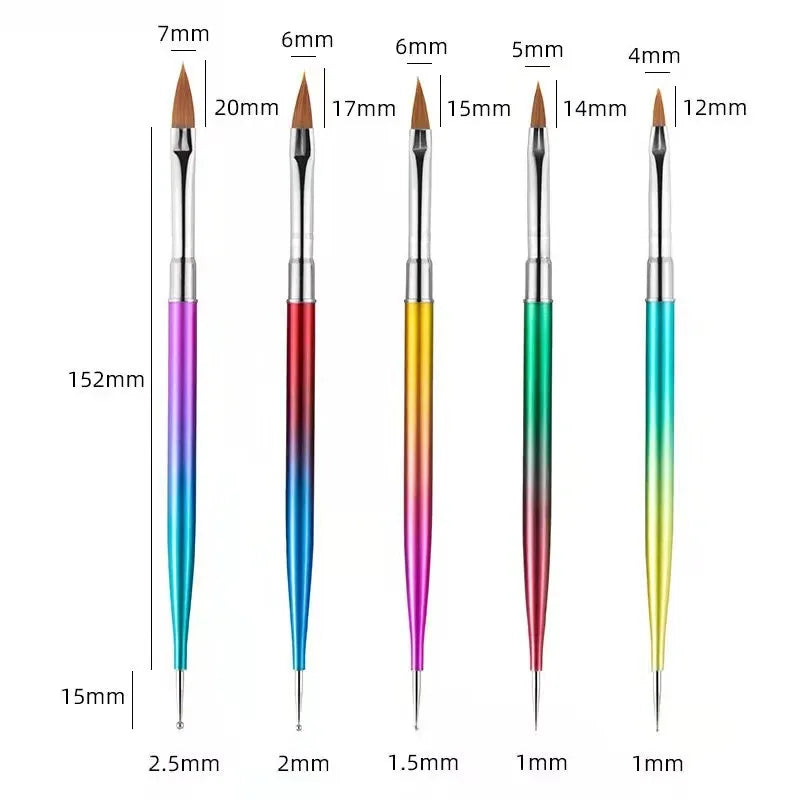 Set de Pinceles de Precisión para Nail Art