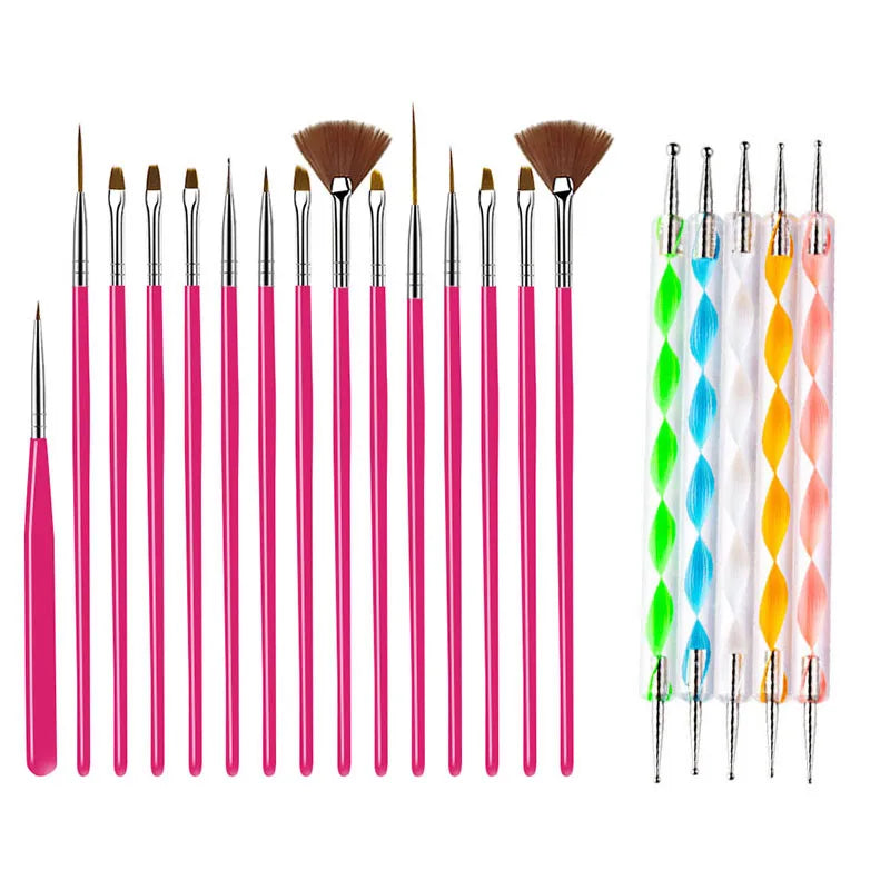 Set de Pinceles de Precisión para Nail Art