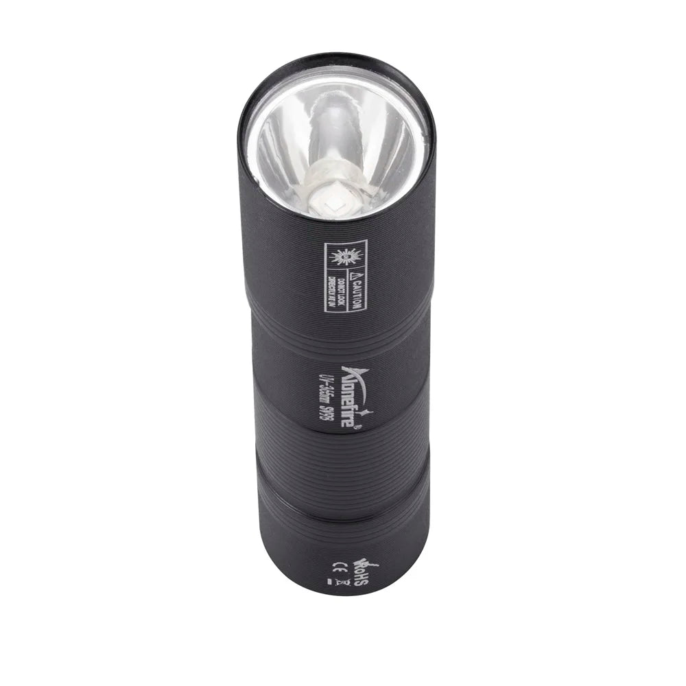linterna UV 365 nm Recargable para Detectar Manchas