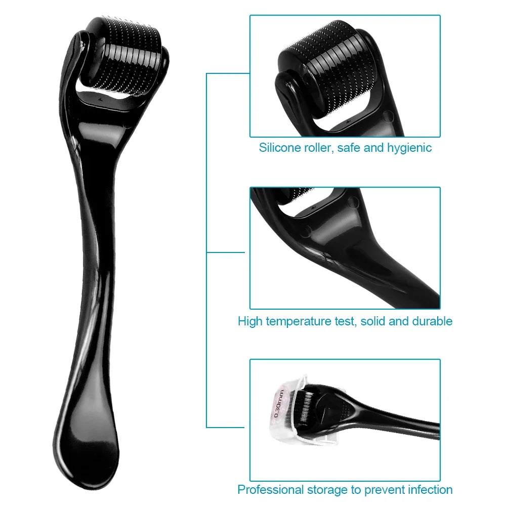 Set de masaje facial 3 en 1-Rodillo,Gua Sha y Ice Roller