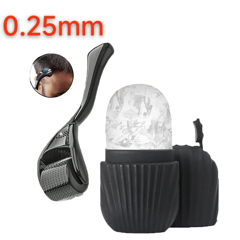 Set de masaje facial 3 en 1-Rodillo,Gua Sha y Ice Roller