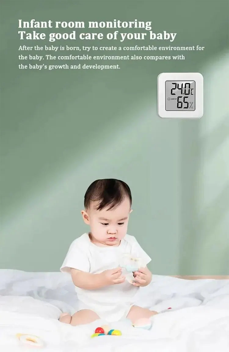 Mini termómetro higrómetro digital para temperatura y humedad