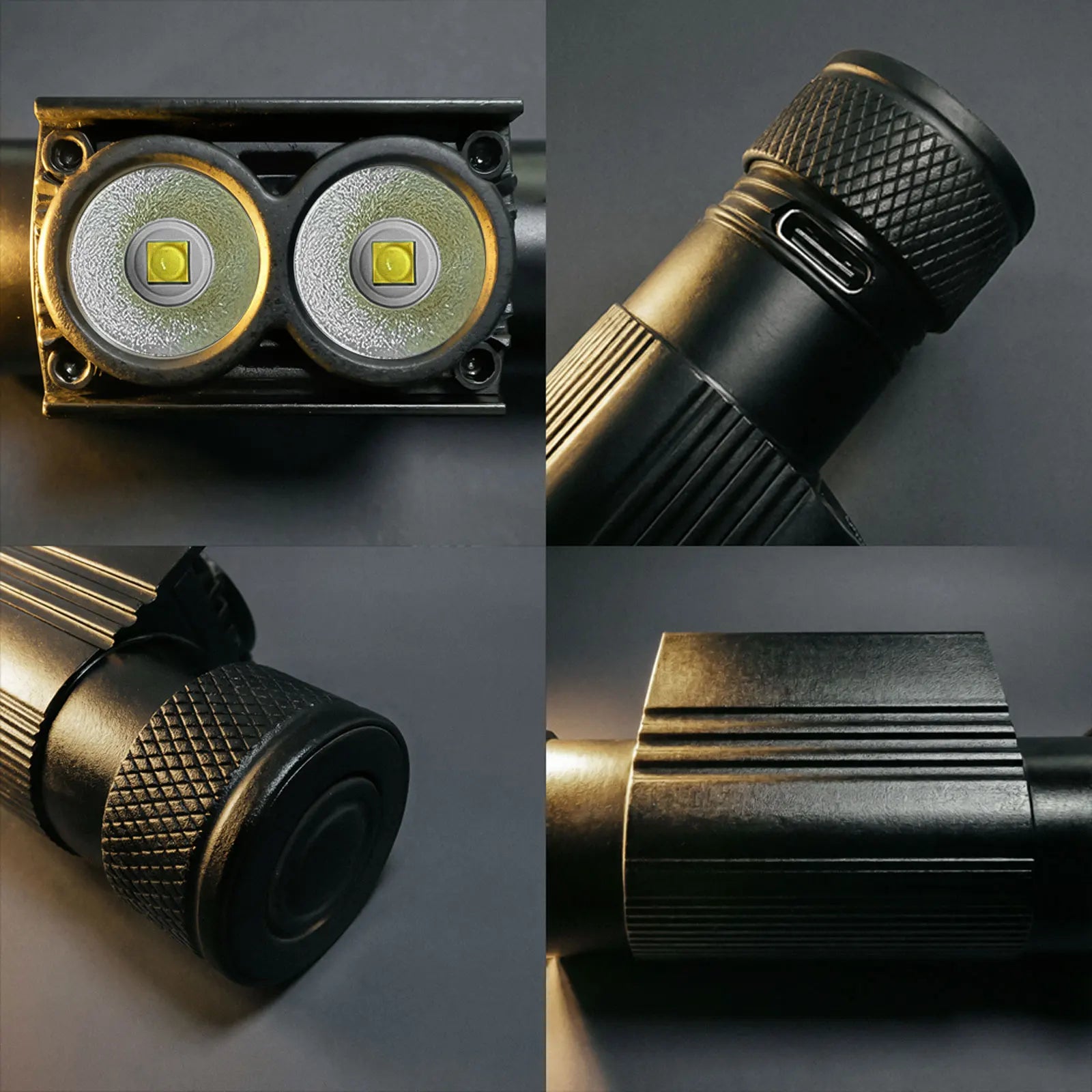 Linterna frontal LED RECARGABLE 2000 mAh