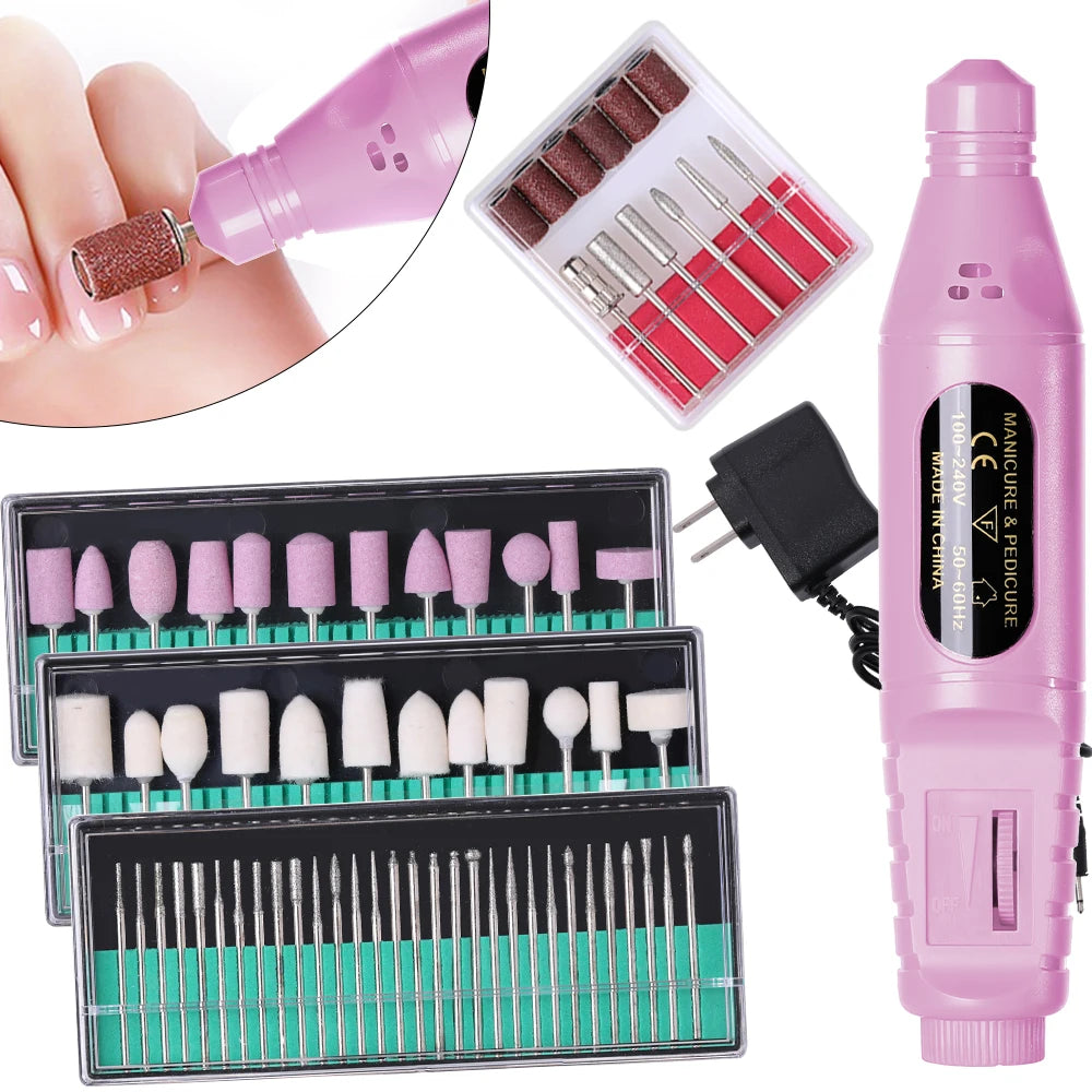 Torno Eléctrico para Manicura y Pedicura 6 en 1