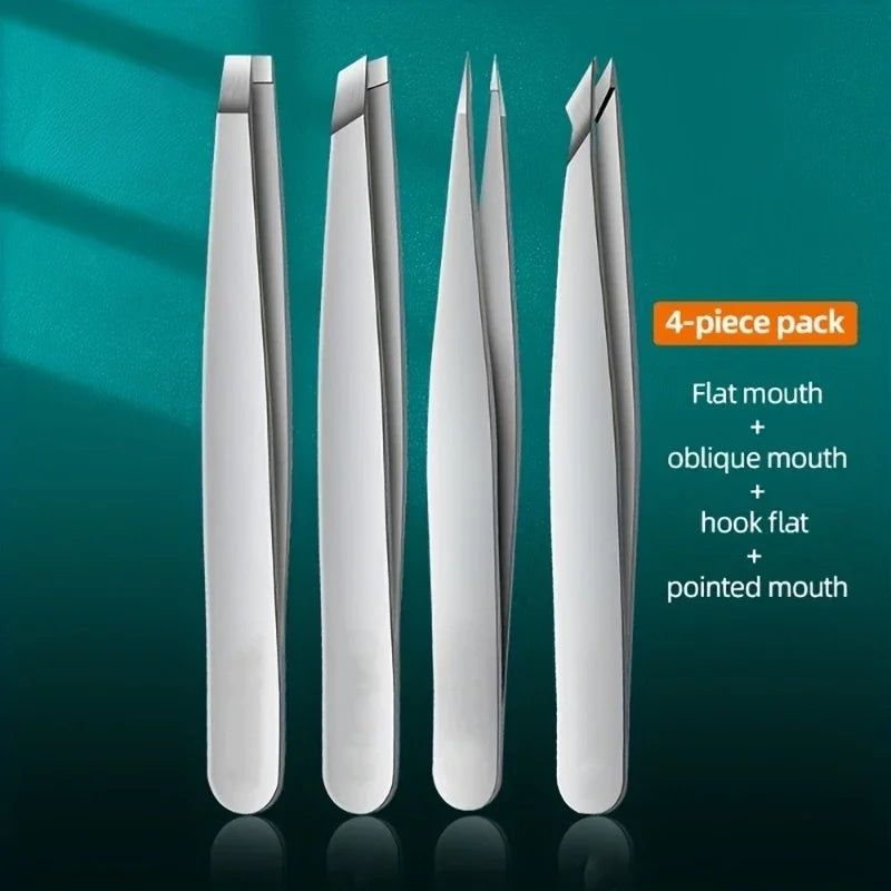 Set de Pinzas de Precisión Rose Gold – 4 Piezas