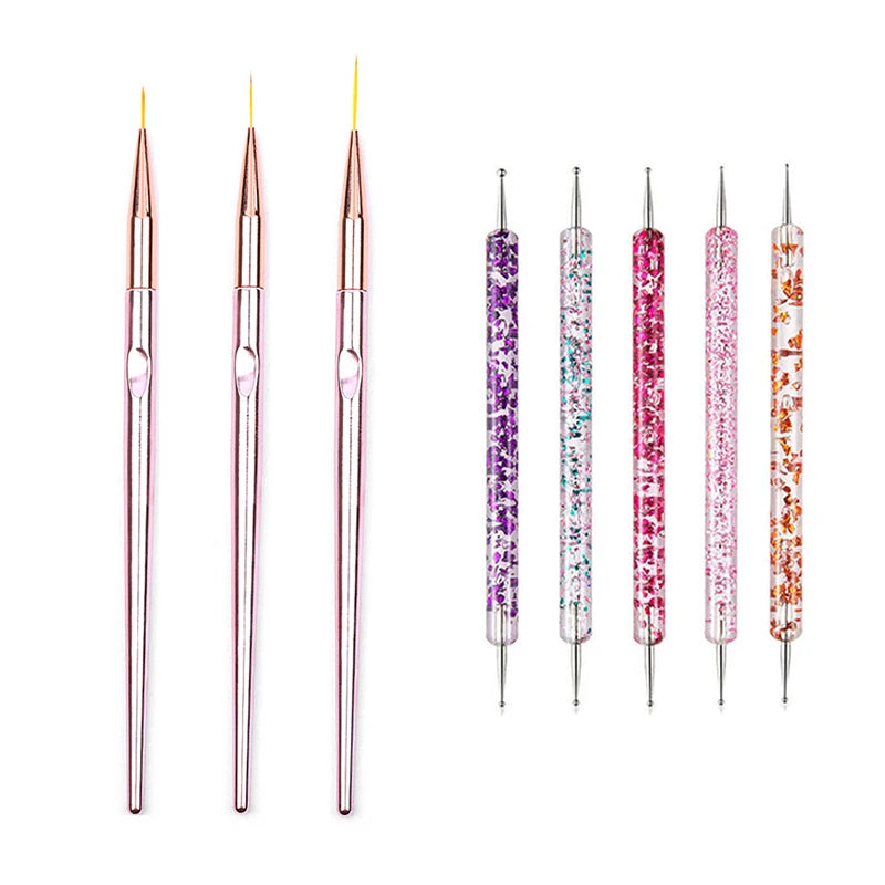 Set de Pinceles de Precisión para Nail Art