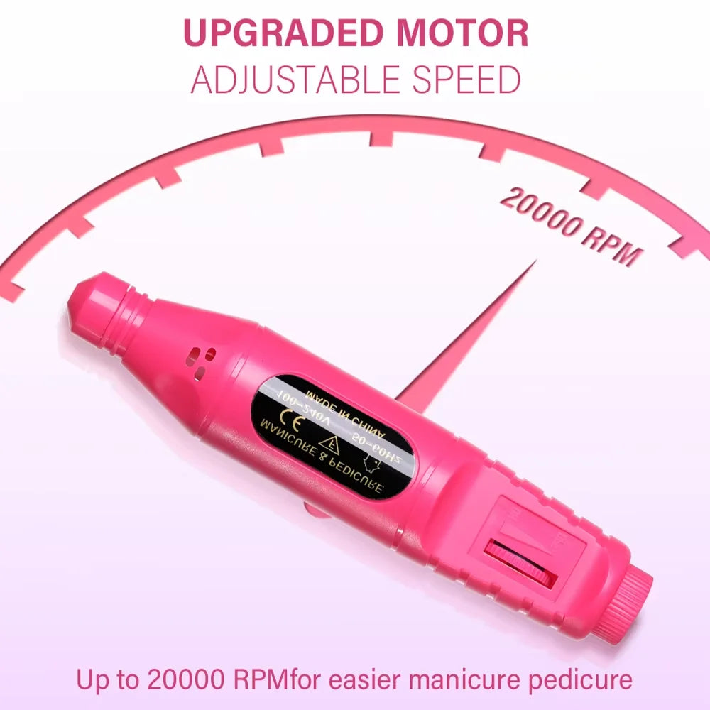 Torno Eléctrico para Manicura y Pedicura 6 en 1