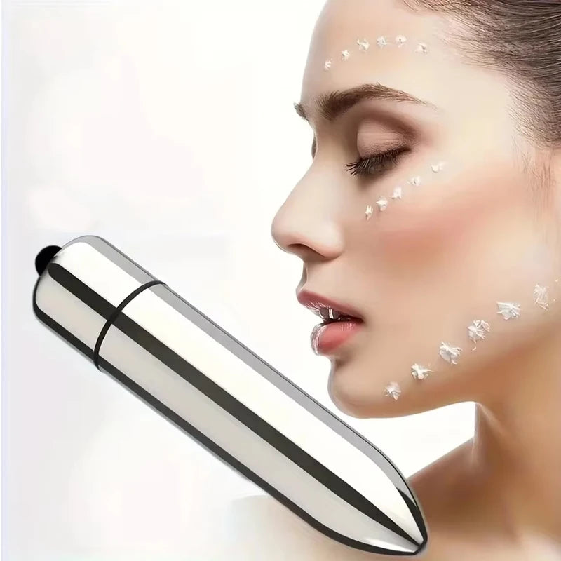 **Mini Masajeador Facial Vibratorio – Masajeador para Rostro y Contorno de Ojos**
