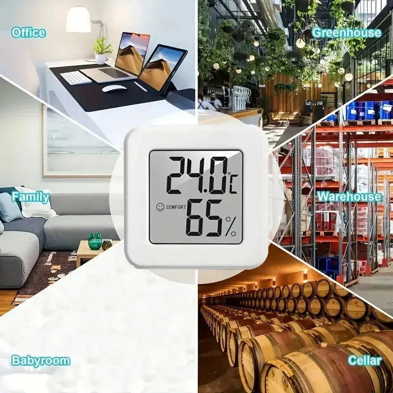 Mini termómetro higrómetro digital para temperatura y humedad