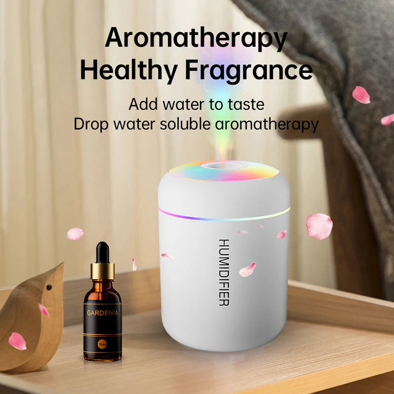 Mini Humidificador USB 180 ml con Luz Ambiental