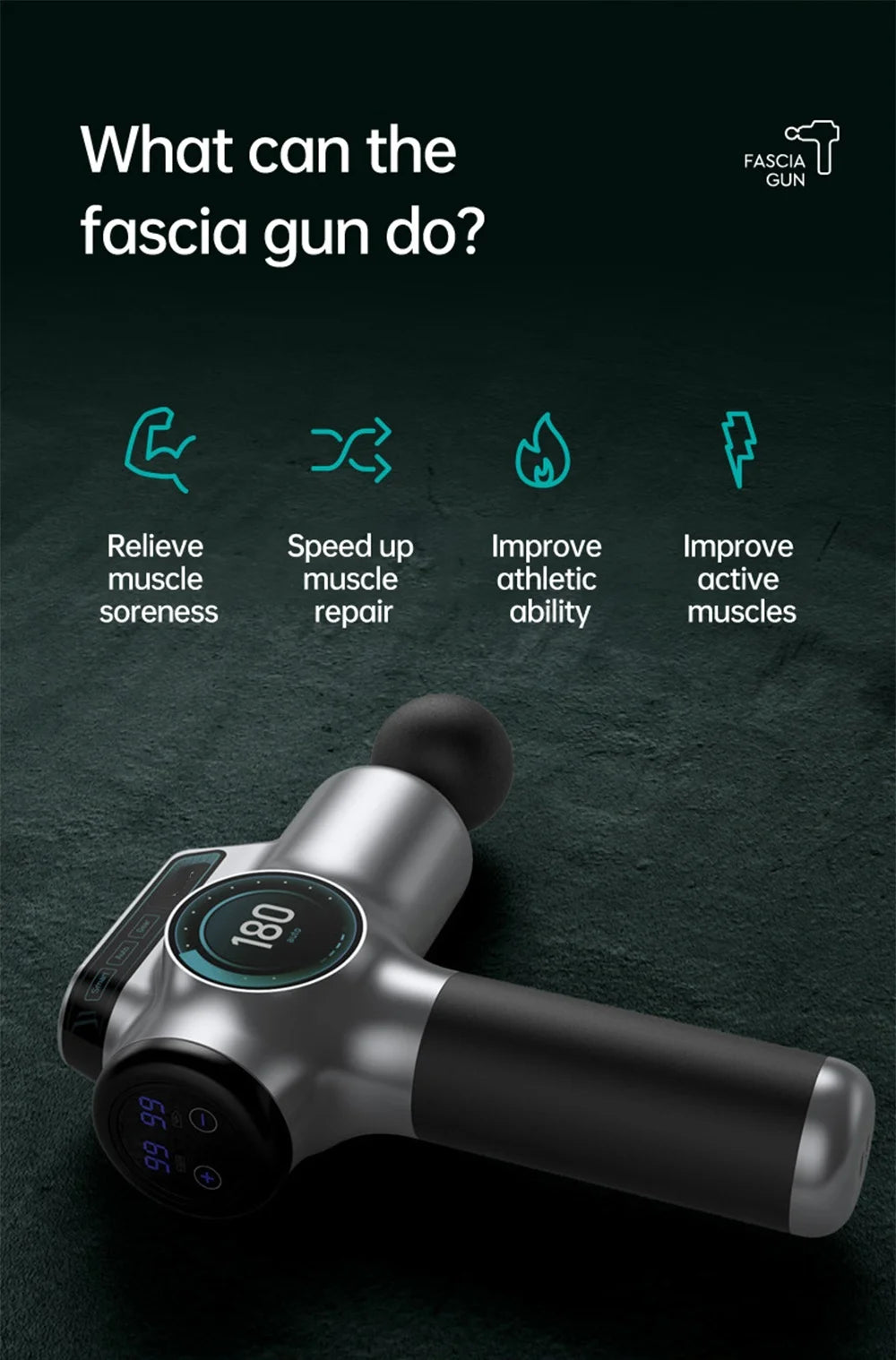 Pistola de masaje Muscular Profesional