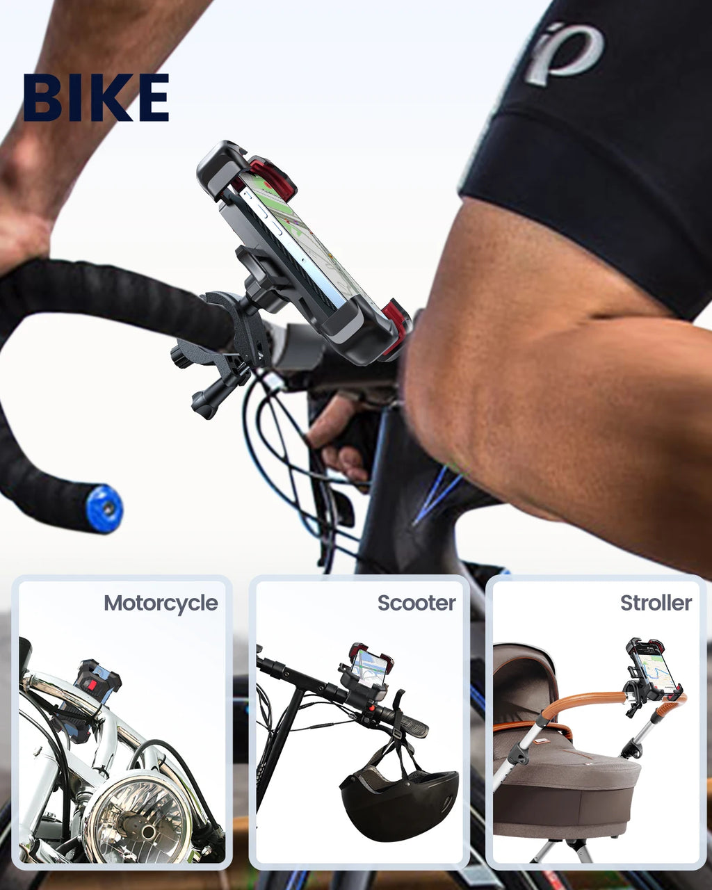 Soporte Antivibración para móvil  en Moto  y Biciccleta