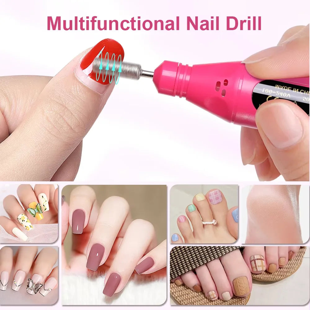 Torno Eléctrico para Manicura y Pedicura 6 en 1