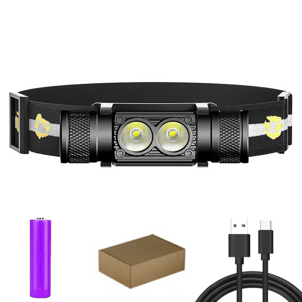 Linterna frontal LED RECARGABLE 2000 mAh