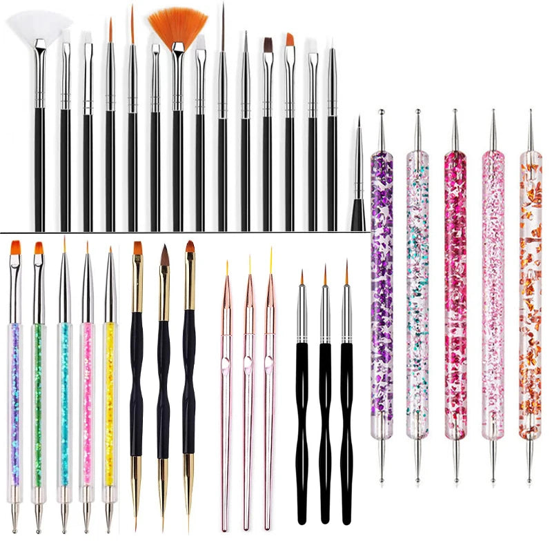 Set de Pinceles de Precisión para Nail Art