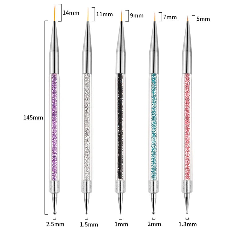Set de Pinceles de Precisión para Nail Art