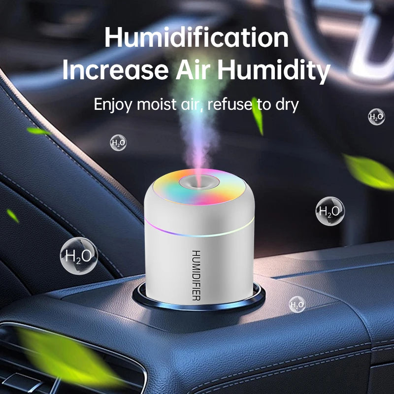 Mini Humidificador USB 180 ml con Luz Ambiental