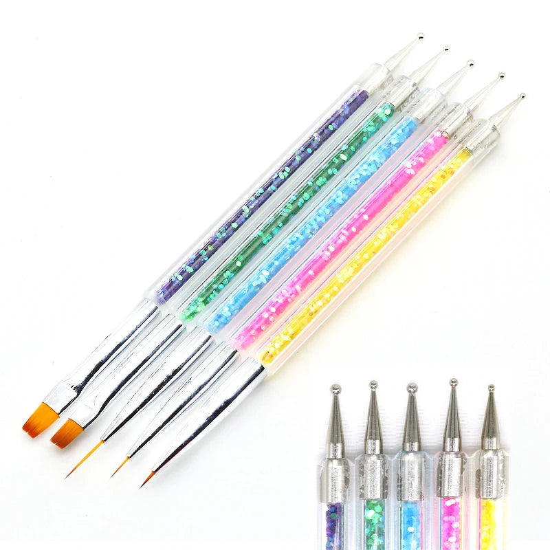 Set de Pinceles de Precisión para Nail Art