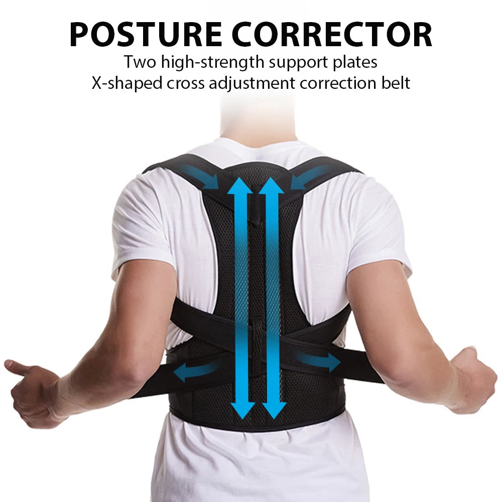 Corrector de Postura ajustable para Espalda y Hombros