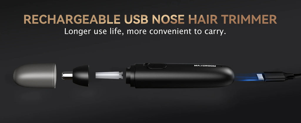 Recortador de vello nasal recargable