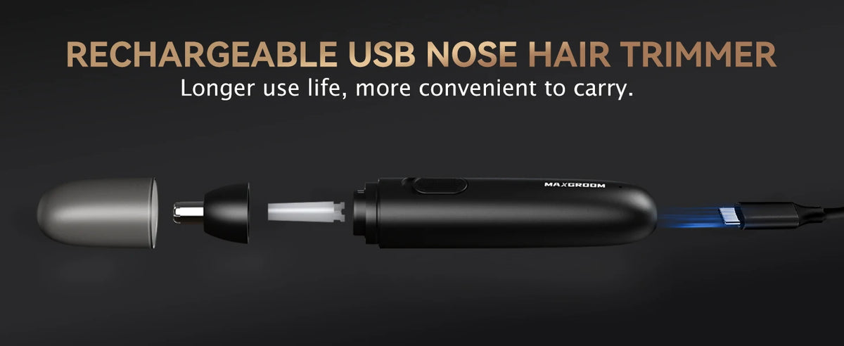 Recortador de vello nasal recargable