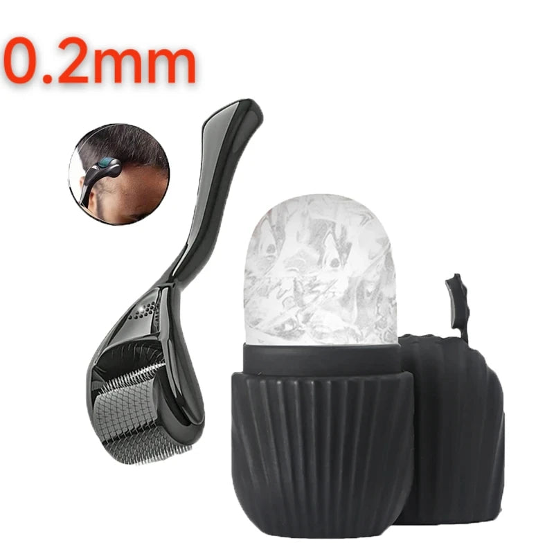 Set de masaje facial 3 en 1-Rodillo,Gua Sha y Ice Roller