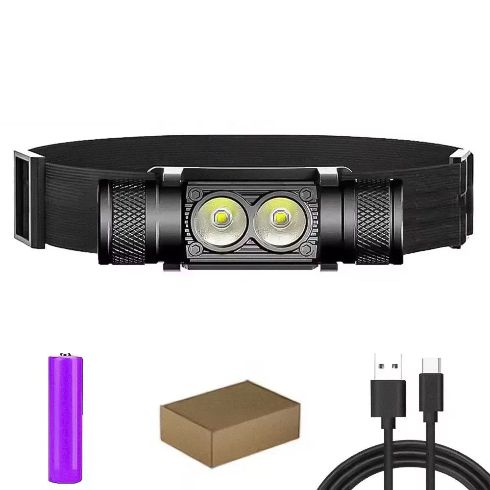 Linterna frontal LED RECARGABLE 2000 mAh