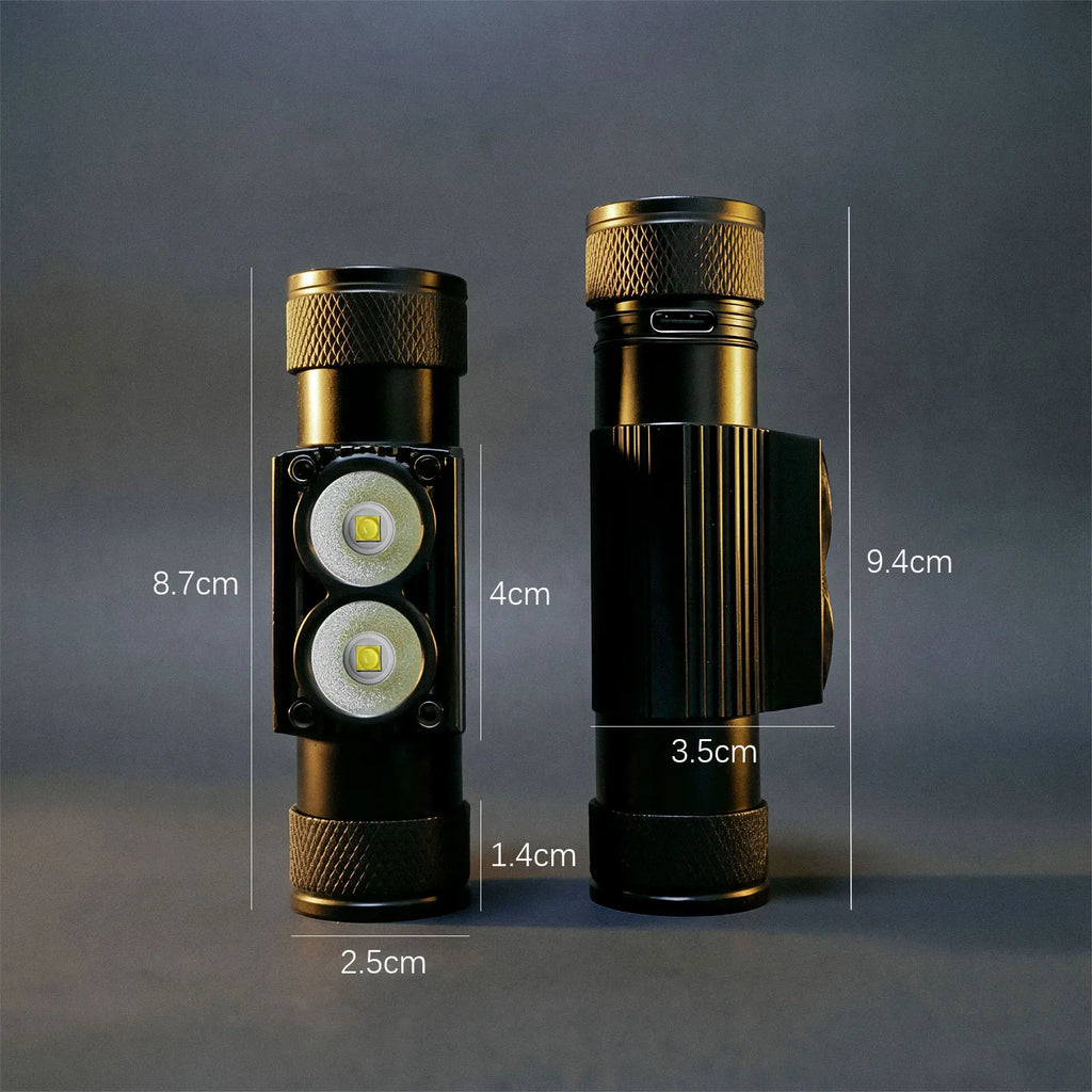 Linterna frontal LED RECARGABLE 2000 mAh