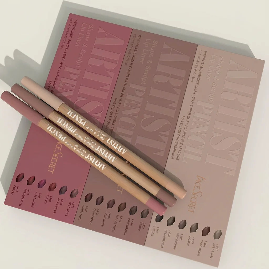 Set de 6 Perfiladores de Labios Mate – Tonos Nude