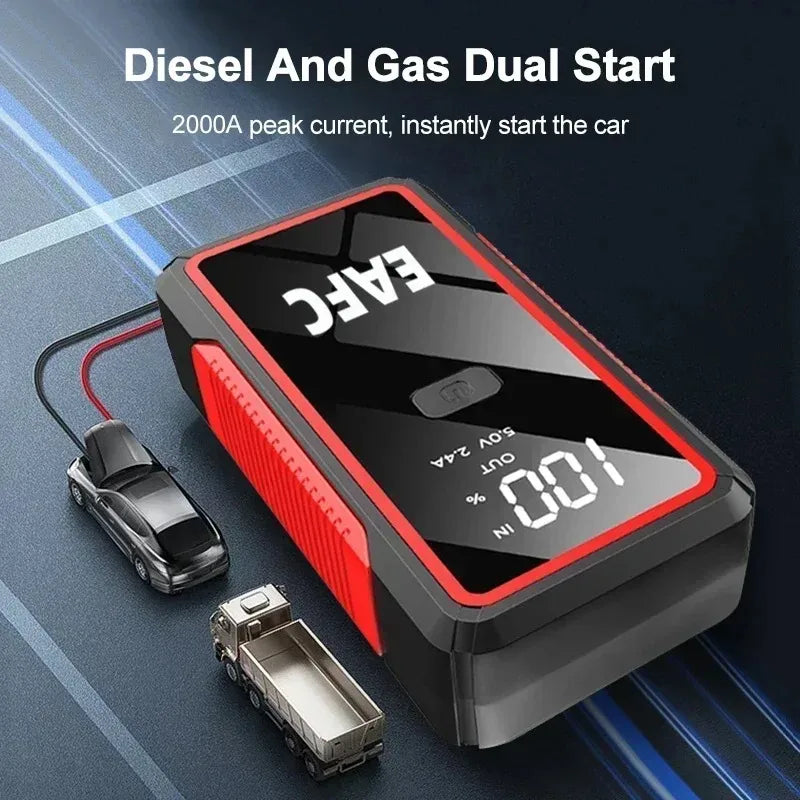 Arrancador de Batería Portátil para Coche 12V