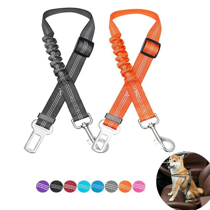Cinturón de sujeción para perros en coche -Ajustable y Reflectante